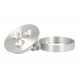 Mini Plafoniera Luce Led Slim 3W 12V Bianco Neutro Per Camper Specchiere Bagno Anche Da Incasso Foro 60mm