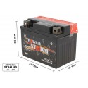 Batteria Moto AGM CBTX4L-BS YTX4L-BS 12V 3Ah