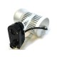 Faretto Illuminazione A Binario A Led 220V 20W Track Lampada Led Bianco Caldo Mod. Argento