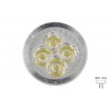 Faretto Lampada LED Dicroica MR16 GU5.3 12V 4W 4X1W Bianco Caldo 3000K