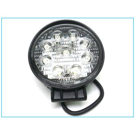 Faro 27W Profondità Supplementare A Led Rotondo 12V 24V 
