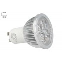 Faretto Lampada LED GU10 4X1W Bianco Freddo 220V