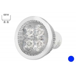 Faretto Lampada LED GU10 4X1W Blu Blue 220V