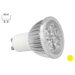 Faretto Lampada LED GU10 4X1W Giallo Yellow 220V