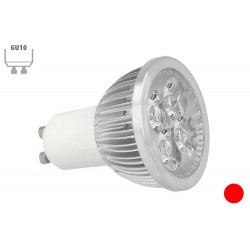 Faretto Lampada LED GU10 4X1W Rosso Red 220V