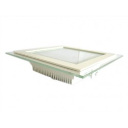Faretto Led Da Incasso Quadrato 18W Bianco Naturale Con Vetro Stile Moderno Illuminazione Bagno Soggiorno SKU-6280