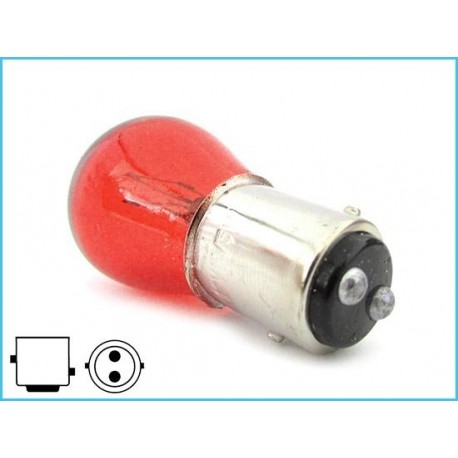 STOCK da 10 Lampade Alogene S25 P21/5W BAY15D 12V 21/5W Rosso Doppio Filamento