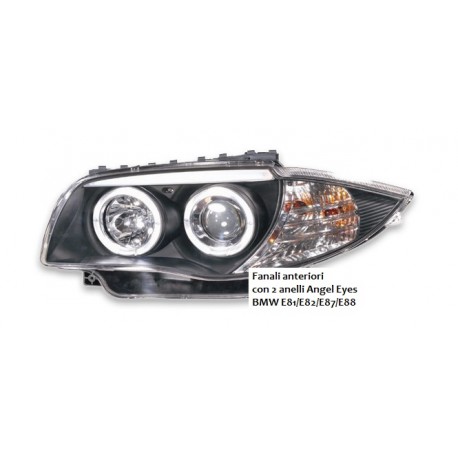 Fanali anteriori con 2 anelli Angel Eyes BMW E81/E82/E87/E88