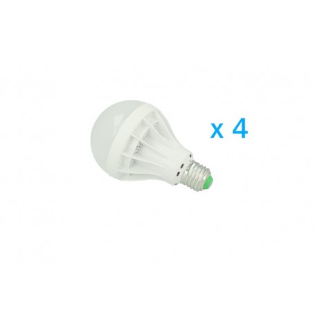 4 PZ Lampade LED E27 Globo Opaca Sfera G85 15W Diameto 85mm Bianco Caldo