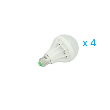 4 PZ Lampade LED E27 Globo Opaca Sfera G85 15W Diameto 85mm Bianco Freddo
