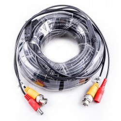 Prolunga Cavo Video BNC Con Alimentazione 12V Da 18 Metri Per Telecamera Sorveglianza SKU-8477