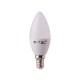 V-TAC Smart Lampada Led Candela E14 C37 4,5W WiFi RGB CCT Dimmerabile APP Compatible Amazon Alexa Google Home SKU-2754