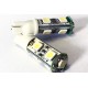 Coppia 2 Lampade Led T10 Con 7 Smd 5050 Colore Bianco Freddo 6000K 12V 1W