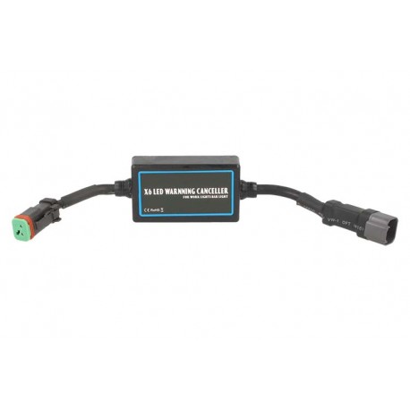 Filtro Resistenza Per Led Work Bar Light Warning Canceller 300W 12V Con Connettore DT