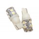 Coppia 2 Lampade Led T10 Con 9 Smd 3528 Colore Bianco Freddo 6000K 12V 1W