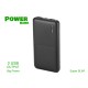 Portable Power Bank Slim 10000mAh Colore Nero Batteria Litio Esterna Portatile Con 2 USB 5V 2,1A SKU-8897