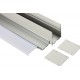Profilo Alluminio Moderno Colore Bianco Per Fare Plafoniera Led Lineare 1 Metro