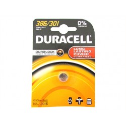 Pila Batteria Lithium A Bottone Duracell Litio 386 301 D386 SR43 280-41 1,5V