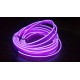 Stringa EL Striscia Neon Led Viola 5 Metri Flessibile Tagliabile Luce Decorativa Atmosfera Per Interno Auto Camion Camper Sfila