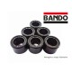 BANDO Kit 6 Rulli 20x15 12g Per Moto Honda SES Dylan 150 SH 125/150 SYM Joyride 125 Suzuki UX Sixteen 125