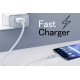 Caricatore Veloce Fast Charger Caricabatteria Con USB 9V 1,8A o 5V 2,1A Per Smartphone Iphone