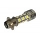Lampada Led H6M Biluce 12V 15 Smd 5050 + Power Led Frontale Per Scooter Moto Luminoso Attacco P15D-25-1 35/35W