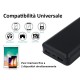 Portable Power Bank 20000mAh Colore Nero Batteria Litio Esterna Portatile Con 2 USB 5V 2,1A SKU-8190