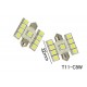 Coppia 2 Lampade Led T11 C5W Siluro 32mm Con 9 Smd 5050 Colore Bianco Freddo 6000K 12V 1W