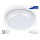 Plafoniera A Led Da Soffitto o Parete 17W IP65 Con Sistema Emergenza Inclusa Bianco Neutro Sensore Microwave Diametro 320mm SKU