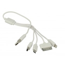 Cavo di Ricarica 4 In 1 Multi Connettore USB Caricabatterie Lightning 8 Pin 30 Pin Mni Micro USB Per iPhone 6 5 5S PS4 iPad iPo