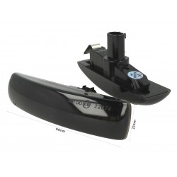 Kit Freccia Laterale a Led Side Marker Dinamica Lente Fume Land Rover Discovery 3 4 Freeland 2 Range Rover Sport OEM XGB000073