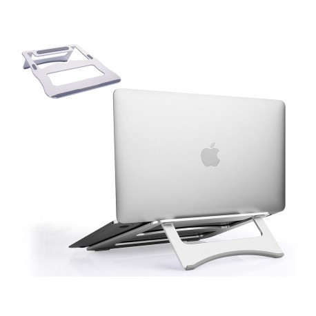 Supporto In Alluminio Per Notebook PC Portatile Laptop Pieghevole Design Ergonomico Stabile