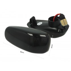 Kit Freccia Laterale a Led Side Marker Dinamica Lente Fume Mercedes Benz W210 OEM 2108200921 Classe E C CLK SLK Vito