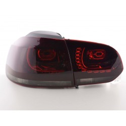 Golf 6 posteriori LED rosso/nero look GTI 