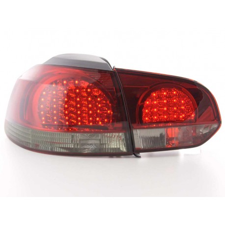 Golf 6 posteriori LED rosso nero
