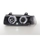BMW E36 Berlina con Angel Eyes NERO