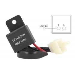 Flasher Led Lampeggiatore Rele Relay 2 Pin Con Cavo FLL050 12V Per Frecce Led Moto Scooter Motorcycle