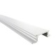 Profilo Canalina Barra Alluminio Led Anodizzato Quadrato Da Incasso Slim Per Striscia Led Fino a 12mm 1 Metro