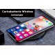 Caricabatterie Wireless Veloce Black 10W Slim QI per iPhone 8 iPhone 8plus iPhone X iPhone XL Samsung S6 S6 edge Note 5 LG G3 G
