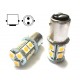 2 Lampade Led Barca Nautica BA15D B15D Bianco Caldo 12V 24V 3W No Polarita Piedi Dritti 13 Smd 5050 Baionetta G18