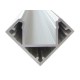 Profilo Canalina Barra Alluminio Led Anodizzato Angolare Corner Curva 90 Gradi Per Strip Led Fino a 12mm 1 Metro