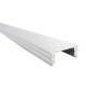 Profilo Canalina Barra Alluminio Led Anodizzato Super Slim Quadrato Per Striscia Bobina Led Fino a 12mm 1 Metro