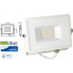 Faro Led Flood Light 10W IP65 Bianco Naturale Super Slim Carcassa Bianca Smd Samsung SKU-428