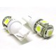 Lampada Led T10 W5W 5 Smd 5050 Bianco 12V