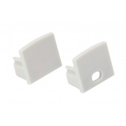 Coppia Tappi Tappini Termine Per Chiusure Profilo Barra Alluminio Da Incasso Muro Con Alette BA0007