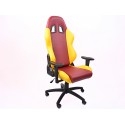 Sedile Ufficio Gaming girevole Esport Egame GIALLO/ROSSO