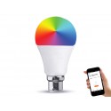 Lampada Led Bulb B22 A60 10W WiFi RGB CCT Dimmerabile APP Compatible Amazon Alexa Google Home