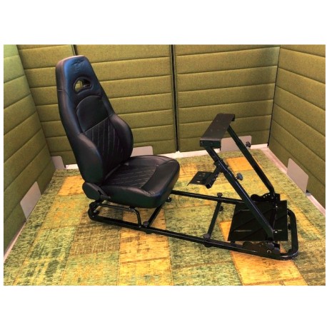 Simulatore Sediolino da corsa su PC e Console di gioco BLACK