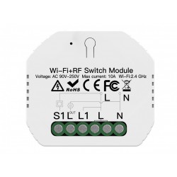 Mini Interruttore Intelligente Smart WIFI 10A 220V Funzione Con Pulsante Telecomando RF 