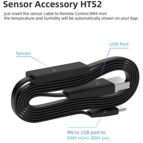 Broadlink HTS2 Sensore Remoto Per Monitorare Temperatura e Umidità Ambiente 